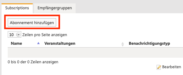 Subscriptions overview